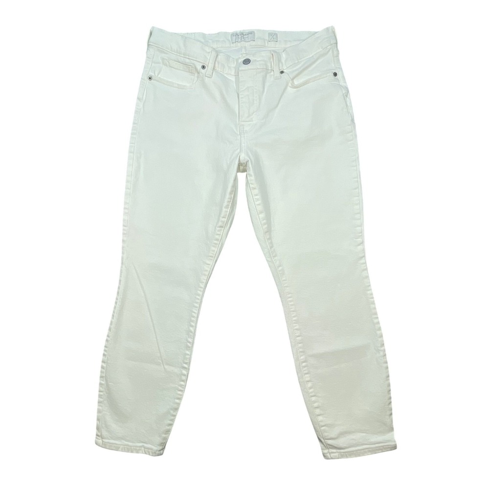 Lucky Brand White Ava Mid Rise Crop Jeans Women 12